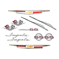 62 Chevrolet Impala SS V8 Emblem Kit