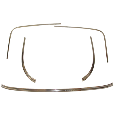 62-64 Chevrolet Impala 2 Door Hardtop 5 PC. Rear Window Molding Set