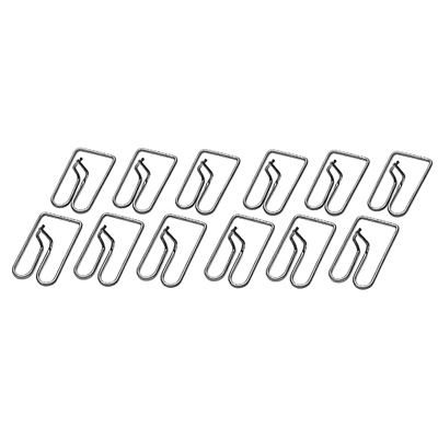 62 Chevrolet Fullsize Passenger Rocker Panel Molding Clip Set, 12 Pieces