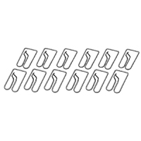 62 Chevrolet Fullsize Passenger Rocker Panel Molding Clip Set, 12 Pieces