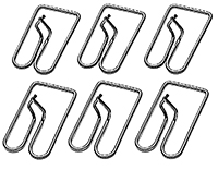 62 Chevrolet Fullsize Passenger Rocker Panel Molding Clip Set, One Side, 6 Pieces