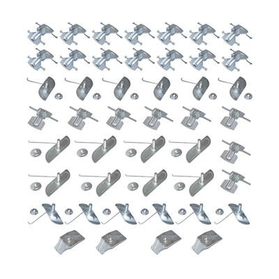 62 Chevrolet 2DR Impala Complete Side Molding Clip Set,