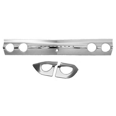 62 Chevrolet Impala Rear Deck Panel Set- Silver