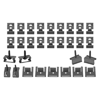 62-64 Chevrolet Fullsize Passenger 2 DR Hardtop Rear Window Molding Clip Set