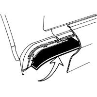 62-63 Chevrolet Fullsize Under Tail Light Dust Seals