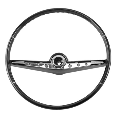 62 Chevrolet Impala or SS Steering Wheel w/Horn Ring, Black, Show Quality