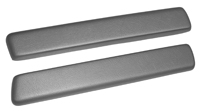 62-64 Chevrolet Impala Front Vinyl Wrapped Arm Rest Pads, Black, Pair