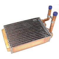 62 Chevrolet Car Heater Core without AC, Copper Brass