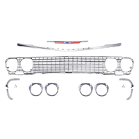 63 Chevrolet Full Size Passenger Car Grill Kit 2