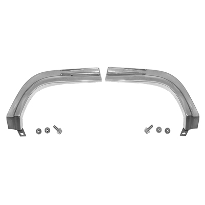 63 Chevrolet Full Size Passenger Car Upper Headlight Eyebrow Moldings