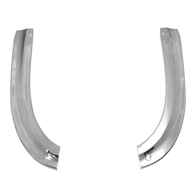 63 Chevrolet Full Size Passenger Car Lower Headlight Eyebrow Moldings