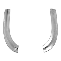 63 Chevrolet Full Size Passenger Car Lower Headlight Eyebrow Moldings