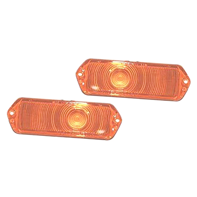 63 Chevrolet Full Size Passenger Car Amber Park Light Lenses