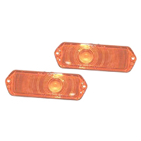63 Chevrolet Full Size Passenger Car Amber Park Light Lenses