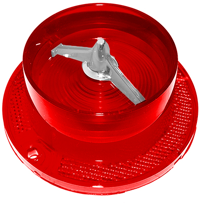 63 Chevrolet Full Size Bel Air Or Biscayne Passenger Car Tail Light Lens, W/ Chrome Center Trim