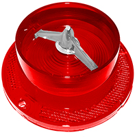 63 Chevrolet Full Size Bel Air Or Biscayne Passenger Car Tail Light Lens, W/ Chrome Center Trim