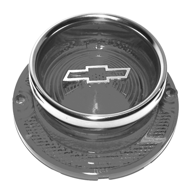 63 Chevrolet Full Size Passenger Car Tail Light Lens, Red W/ Bow Tie & Trim