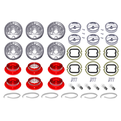 63 Chevrolet Impala Tail Light Kit w/ Housings