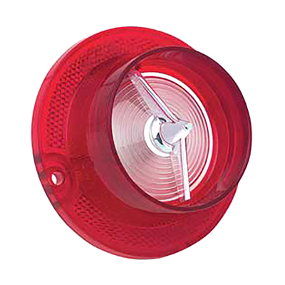 63 Chevrolet Bel Air/Biscayne Back Up Light Lens, W/ Chrome Trim