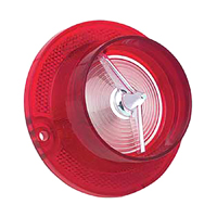 63 Chevrolet Bel Air/Biscayne Back Up Light Lens, W/ Chrome Trim