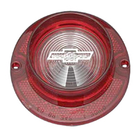 63 Chevrolet Full Size Passenger Car Backup Light Lens, W/ Bow-Tie