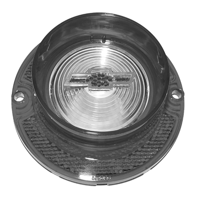 63 Chevrolet Full Size Passenger Car Backup Light Lens, W/ Blue Bow-Tie