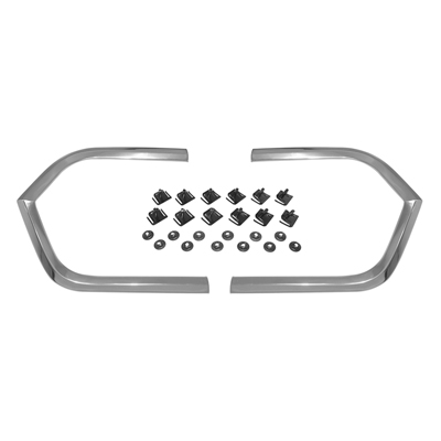 63 Chevrolet Fullsize Passenger Rear Cover Panel Moldings