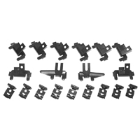 63-64 Chevrolet Fullsize Passenger Complete Windshield Molding Clip Kit-19Pcs