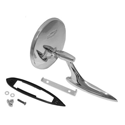 63-64 Chevrolet Fullsize Passenger Side View Mirror, LH or RH