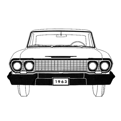 63-64 Chevrolet Sedan Windshield Seal