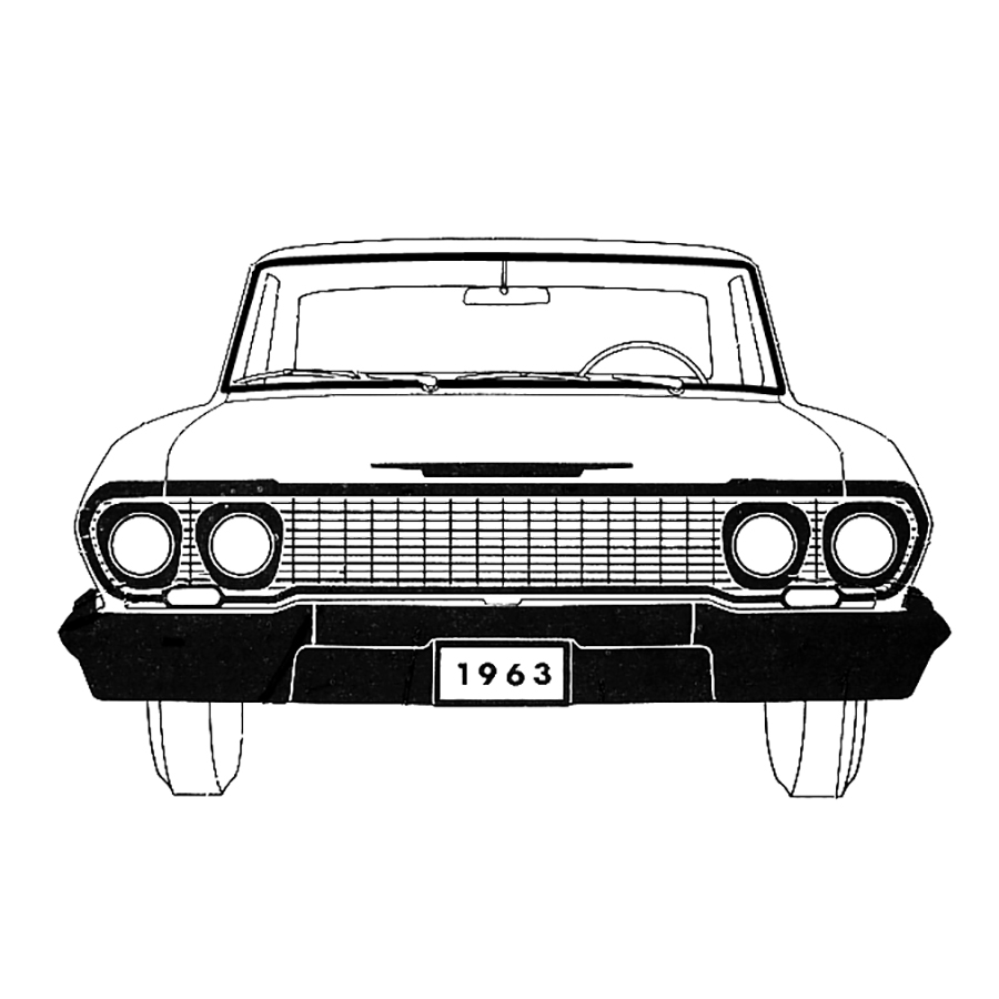 63-64 Chevrolet 4 Hardtop Windshield Seal