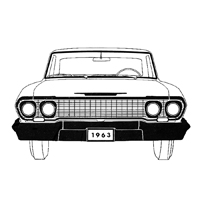 63-64 Chevrolet 2 Door Hardtop/Convertible Windshield Seal