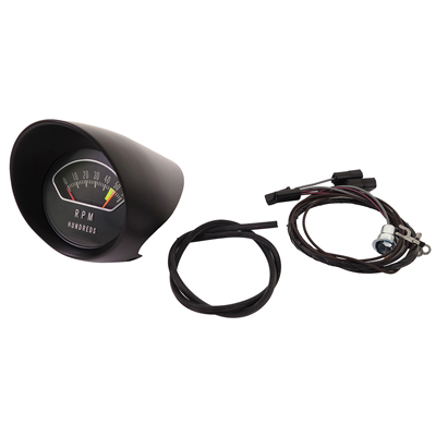 63-64 Chevrolet Full Size Car - Dash-Mounted Tachometer Assembly, 6000 rpm