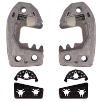 63-64 Chevrolet Passenger Car Door Lock Striker Plates, Pair