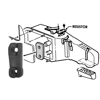 63-65 Chevrolet Car without AC Heater Core Tube Seal