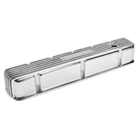 63-72 Chevrolet Car, 6-Cylinder Offenhauser Valve Cover, Polished Aluminum