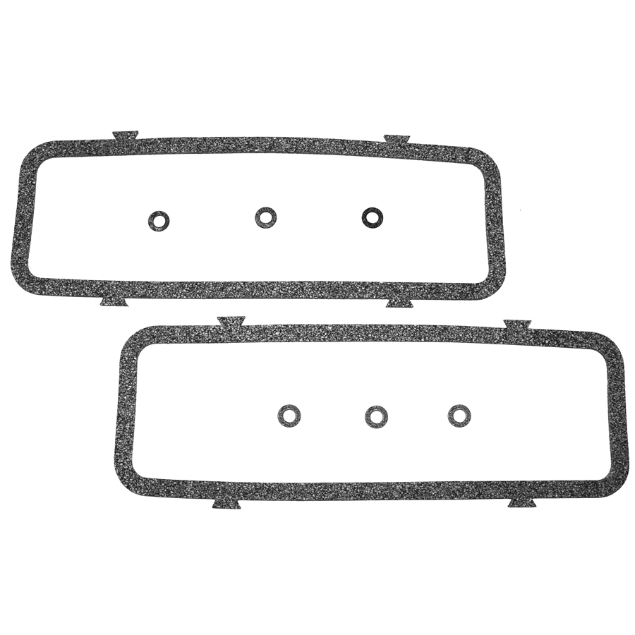 63-72 Chevrolet 230 or 250 inline 6-cylinder Car Engine Side Cover Gaskets, Cork, Set