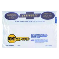 63-66 Full Size Owner Manual Envelopes