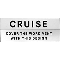 63 Cruise Control Dash Decal
