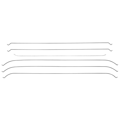 63-64 Chevrolet Fullsize 2 Dr Hardtop, Headliner Bows 6 Pcs