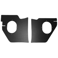 63-64 Chevrolet Fullsize Passenger Car Die Cut Kick Panels W/O AC, Black