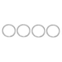 64 Chevrolet Full Size Passenger Car Headlight Bezels, Pair.