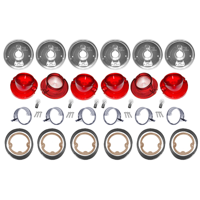 64 Chevrolet Impala Tail Light Kit w/ Housings
