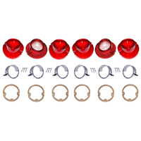 64 Impala Tail Light/Back Up Light Lens, Trim Ring and Gasket Set
