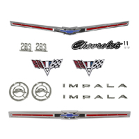 65 Chevrolet Impala V8 283 Emblem Kit