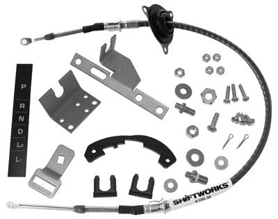 64 Chevrolet Full Size w/TH350/TH400 - Shifter Detent Conversion & Cable Mntg Kit