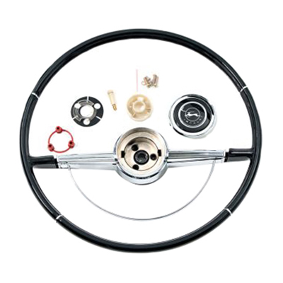 64 Chevrolet Impala Black Steering Wheel Kit, Driver Quality