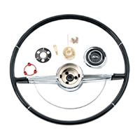64 Chevrolet Impala Black Steering Wheel Kit, Driver Quality