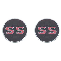 64 Chevrolet Impala SS Interior Door Panel Emblems, Pair