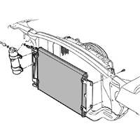 64 Chevrolet Full Size Car, A/C Condenser
